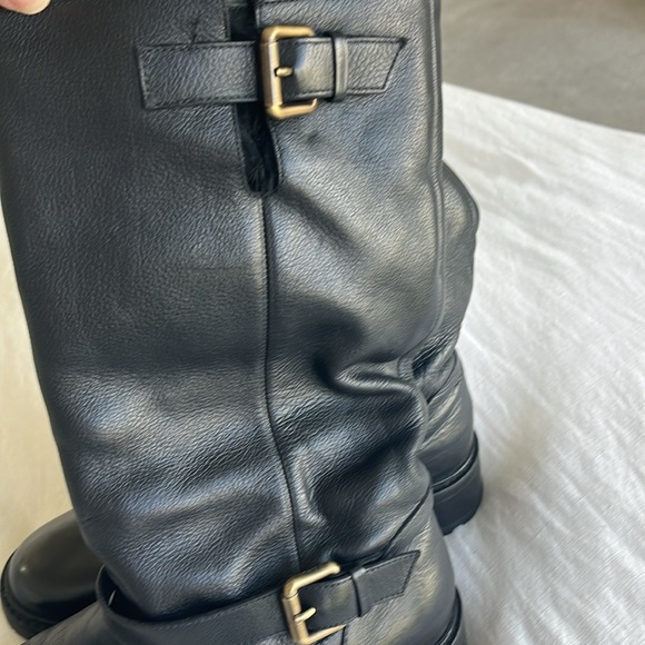 Fendi Black Biker Boots 40 women - Picture 10 of 15
